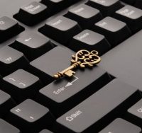 key on a keyboard