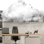 cloud over desk