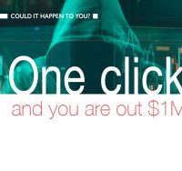 One click and you are out $1 million